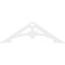 Ekena Millwork Pitch Sellek Architectural Grade PVC Gable Pediment, 48"W x 16"H x 1"P (8/12) GPP048X016X100SLK - alternate 2